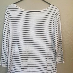 Striped tshirt women’s large 3/4 length sleeve ANewDay brand
